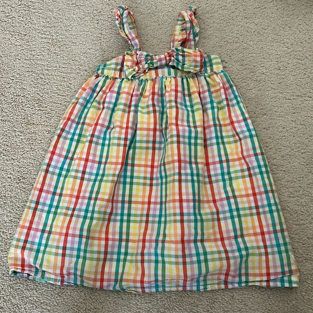 Rufflebutts rainbow flutter bow dress size 5
